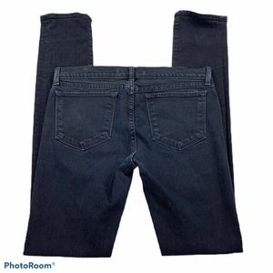 J Brand Womens Slim Skinny Jeans Black Dark Wash Stretch Pockets Juniors 29